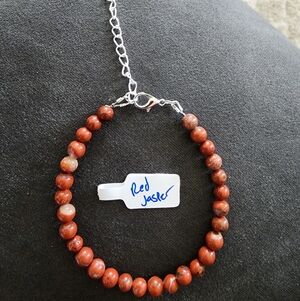 Red Jasper Beaded Bracelet
